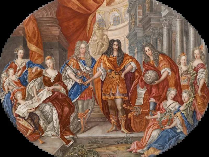 1662-Charles Boit - L'imperatore Leopoldo con la famiglia